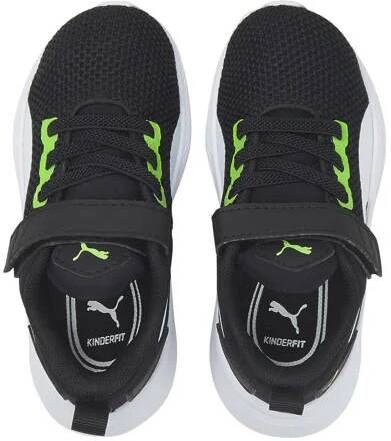 Puma Flyer Runner V Inf sneakers zwart groen wit Mesh Meerkleurig 20
