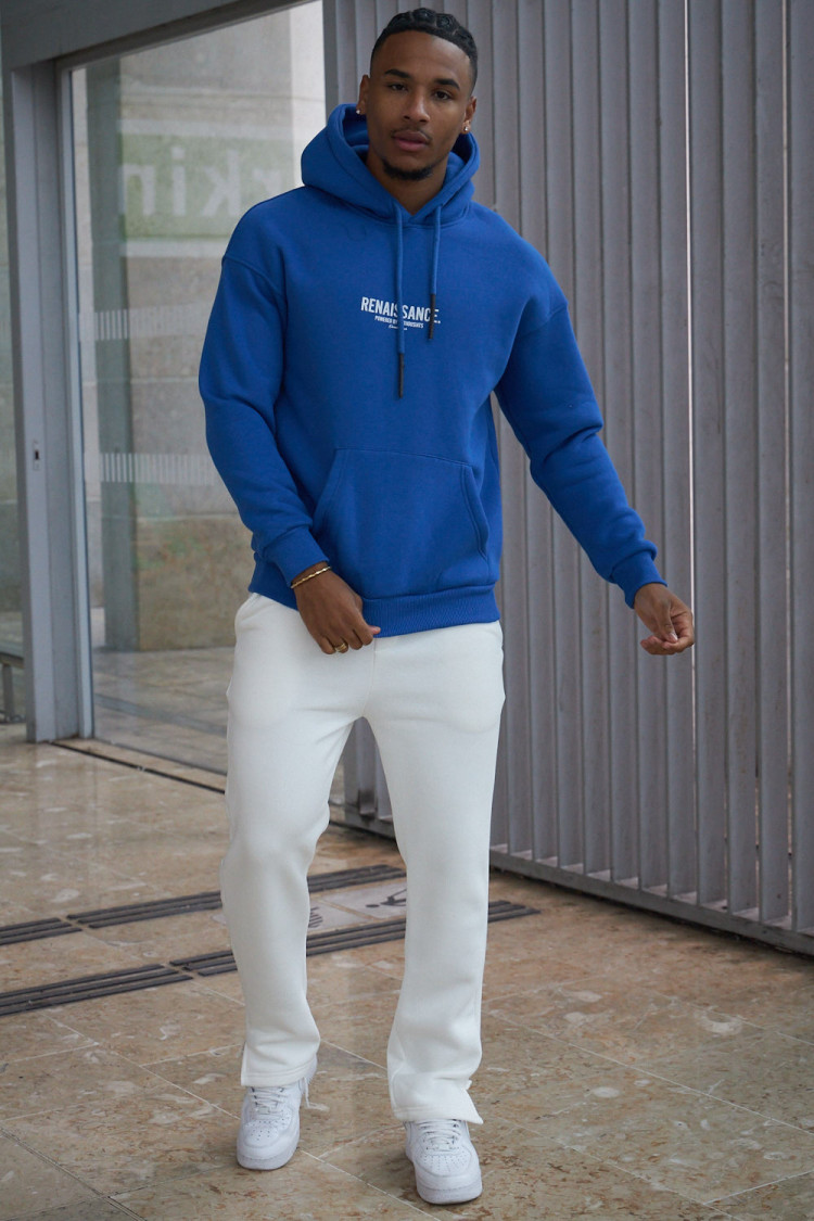 Sweat à capuche bleu foncé 