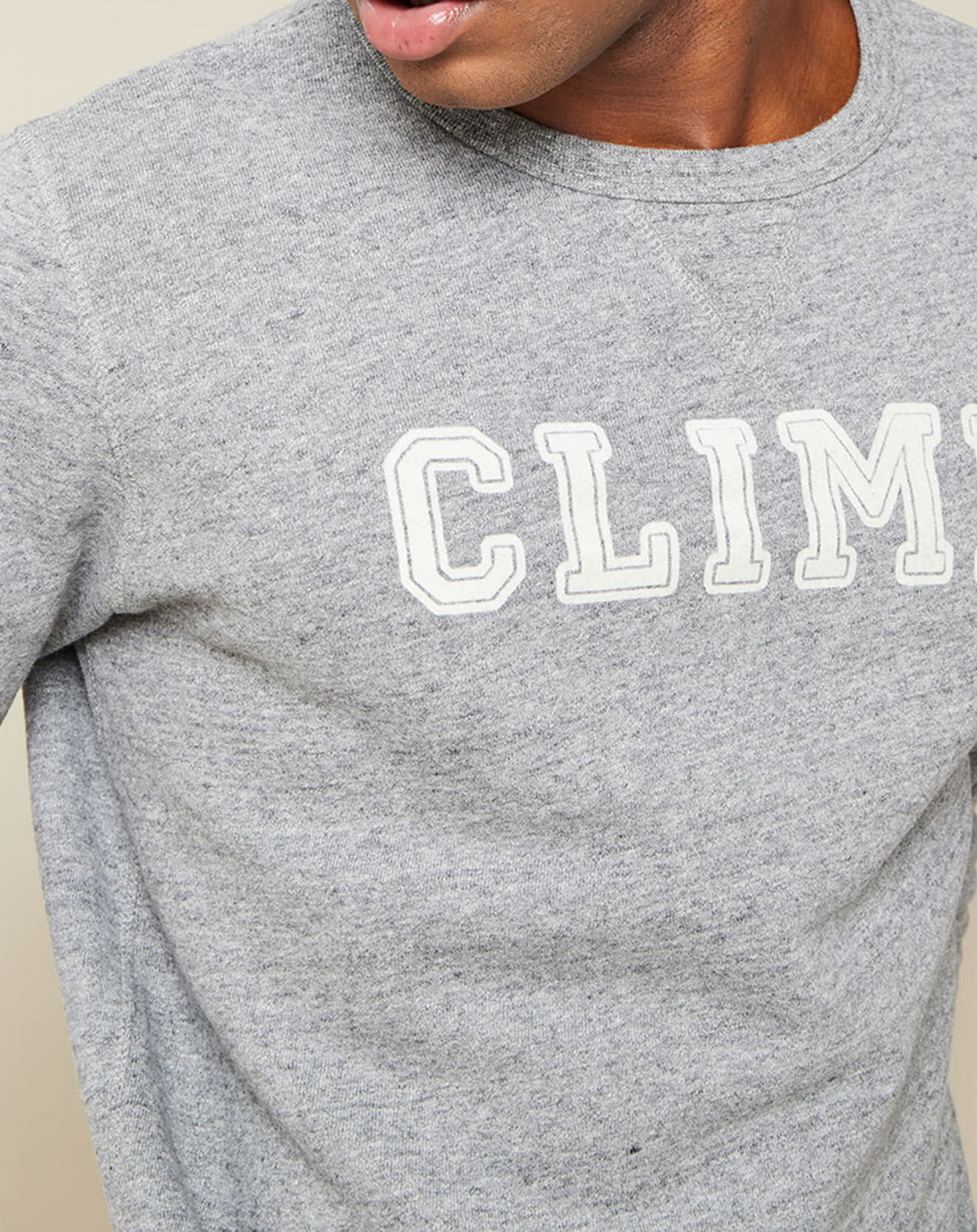 Hartford Sweat Crew Climb gris chiné