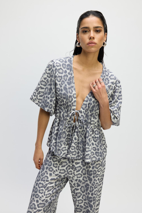 Refined Department grijze dames blouse