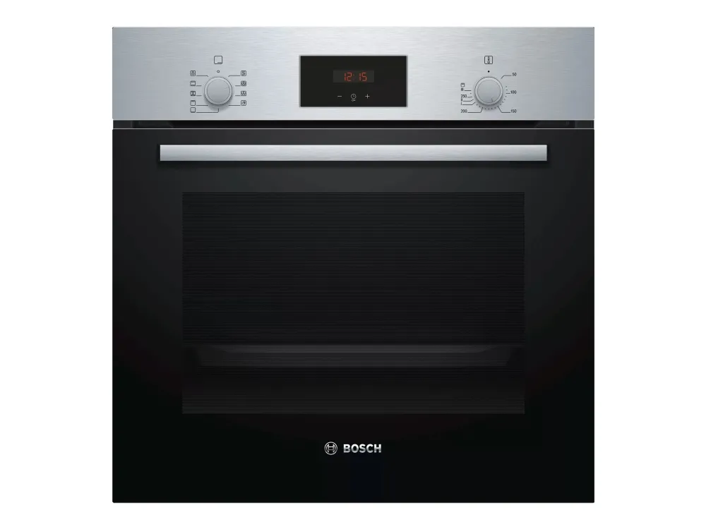 Bosch Serie | 2 HBF114BS1 - Ovn - til indbygning - niche - bredde: 56 cm - dybde: 55 cm - højde: 57.5 cm - med selv-rengøring - Klasse A - rustfrit stål
