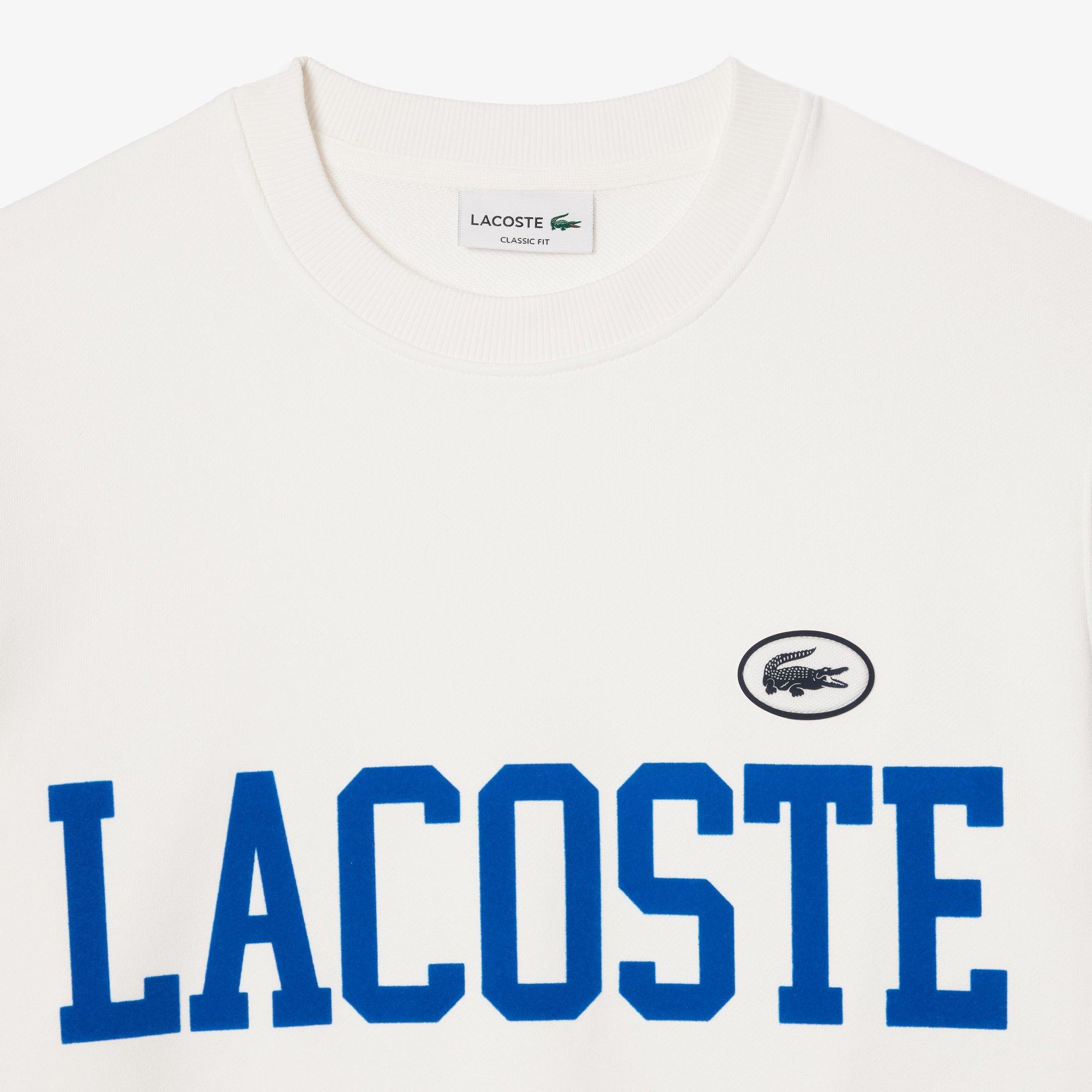 Lacoste Flocked Fleece Sweatshirt