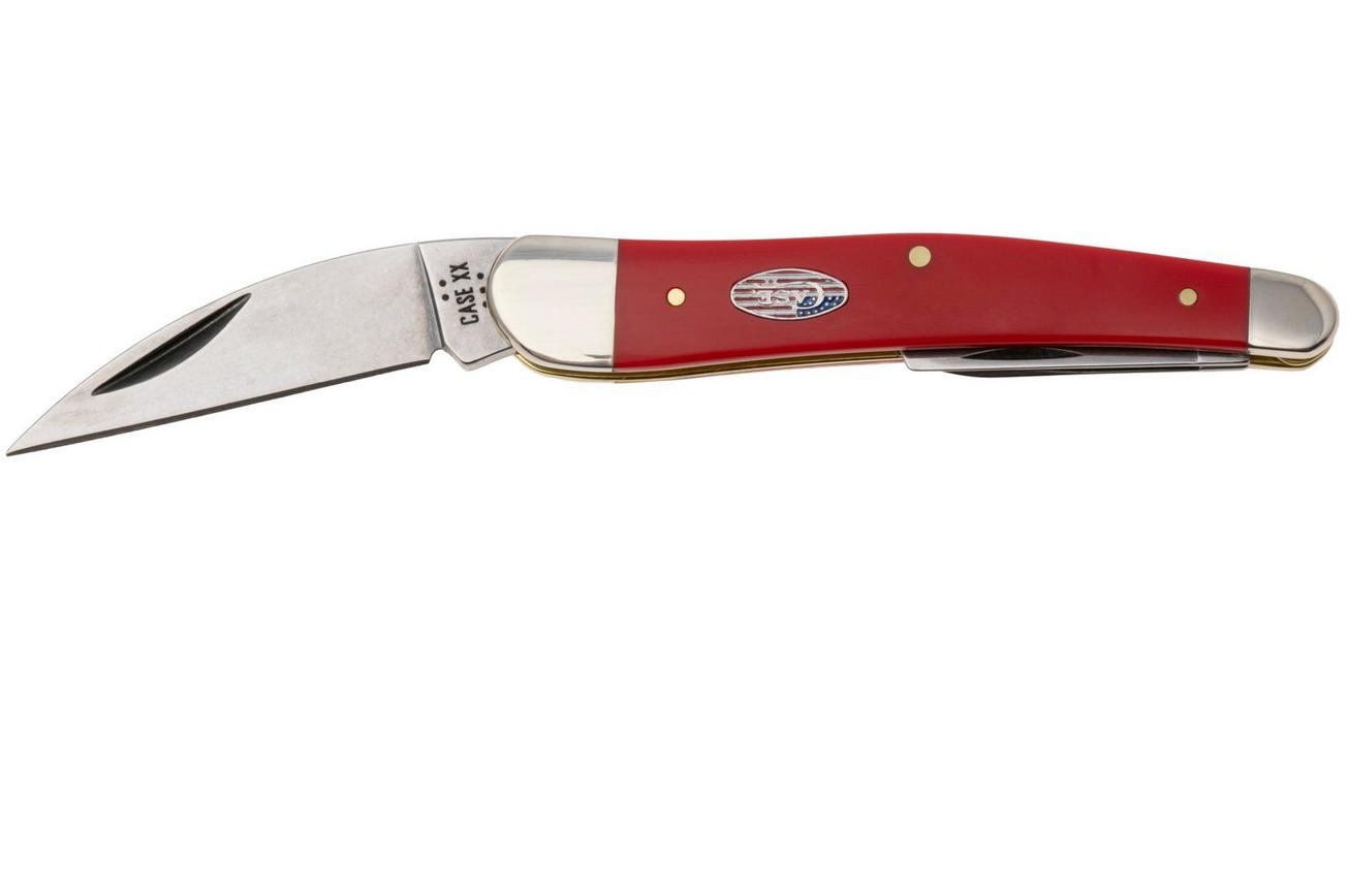 Case Seahorse Whittler, American Workman Smooth Red Synthetic, 73938, 4355WH CS zakmes