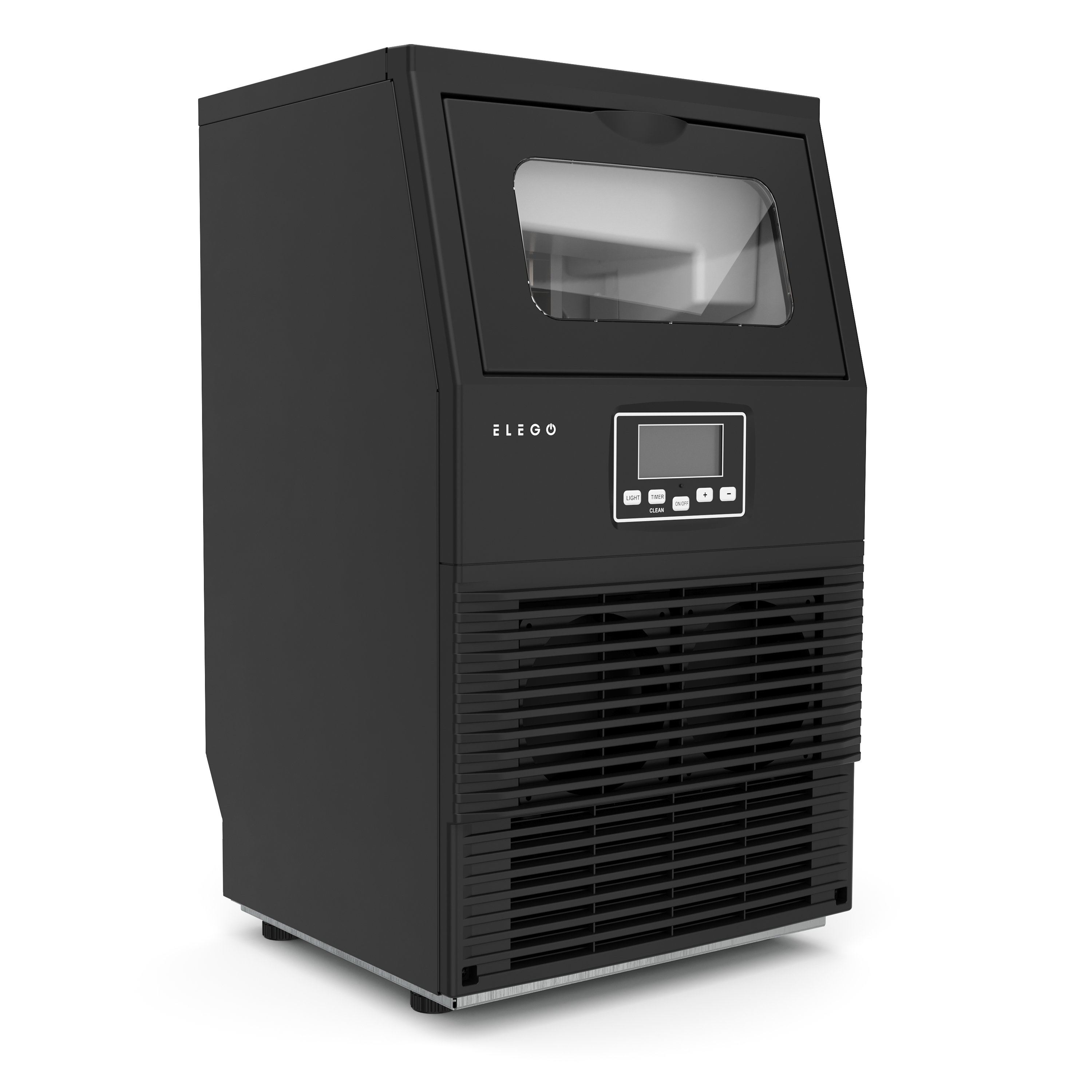 Eiswürfelmaschine schwarz 38 kg / 24 h