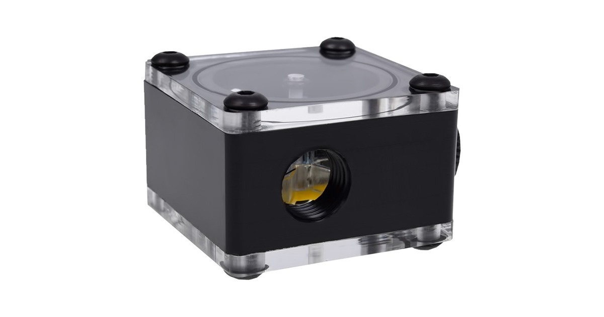 AlphacoolEisflügel doorstroomindicator G1/4 square doorstroommeter  (Zwart)