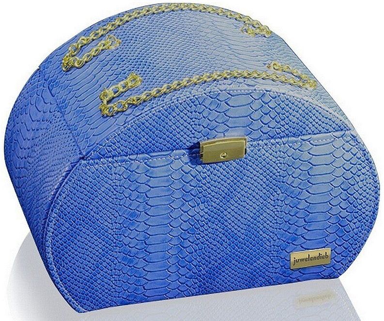 Juwelendieb - 70003/17 - Sieradendoos - Blauw - Afsluitbaar