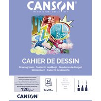 Cahier de dessin, uni, 120 g/m2, A4