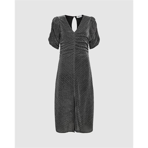 Moves Glitera Midi Kjole, Dark Silver, M