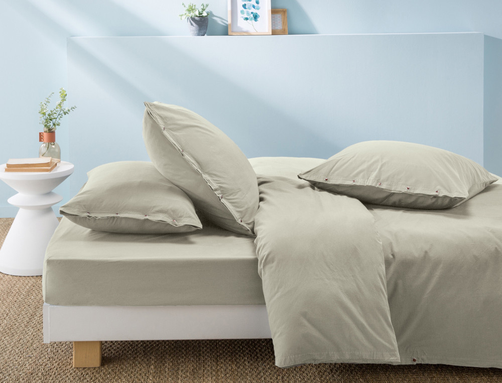 Housse de couette-Percale lavée