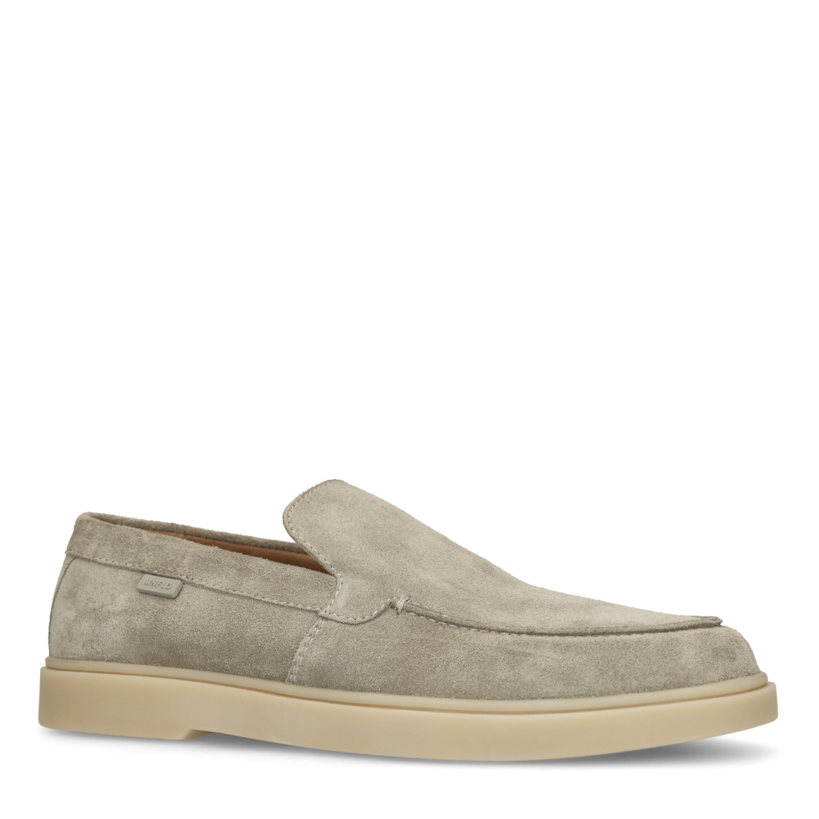 Groene suède loafers