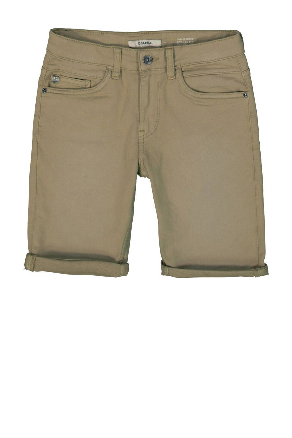 Garcia regular fit casual short Lazlo short kaki