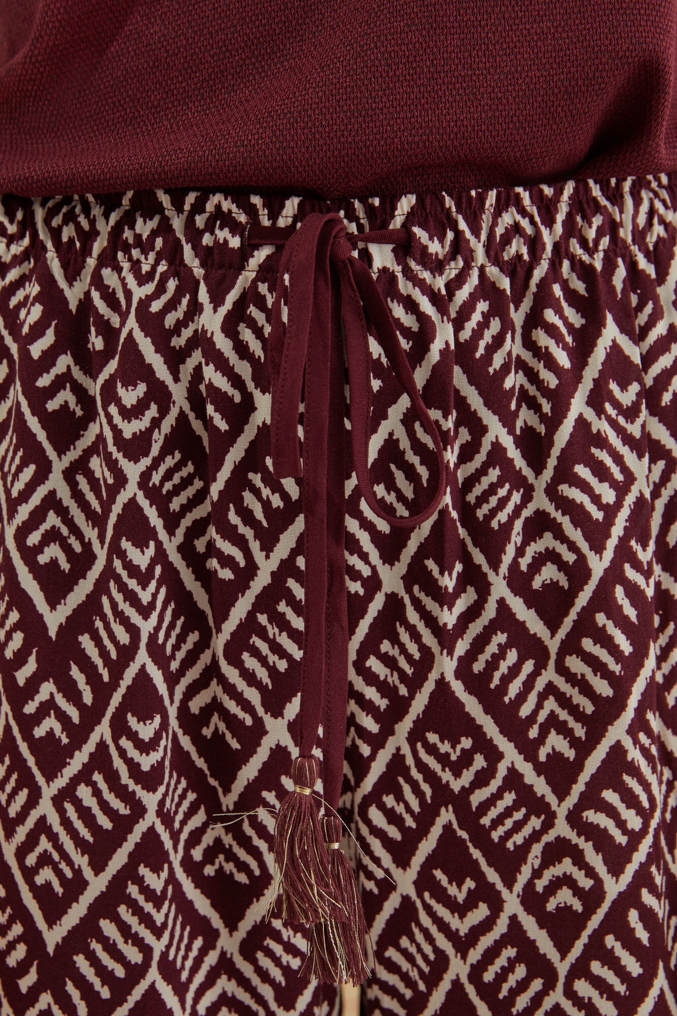 Calça Capri com estampa laranja - estampa
