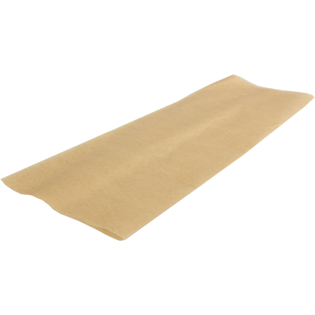 Vel, snackvel, papier + paraffinecoating, 273x381mm, bruin
