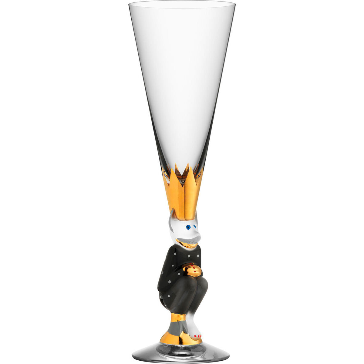 Nobel The sparkling devil Champagneglass 19 cl, Mørkegrå