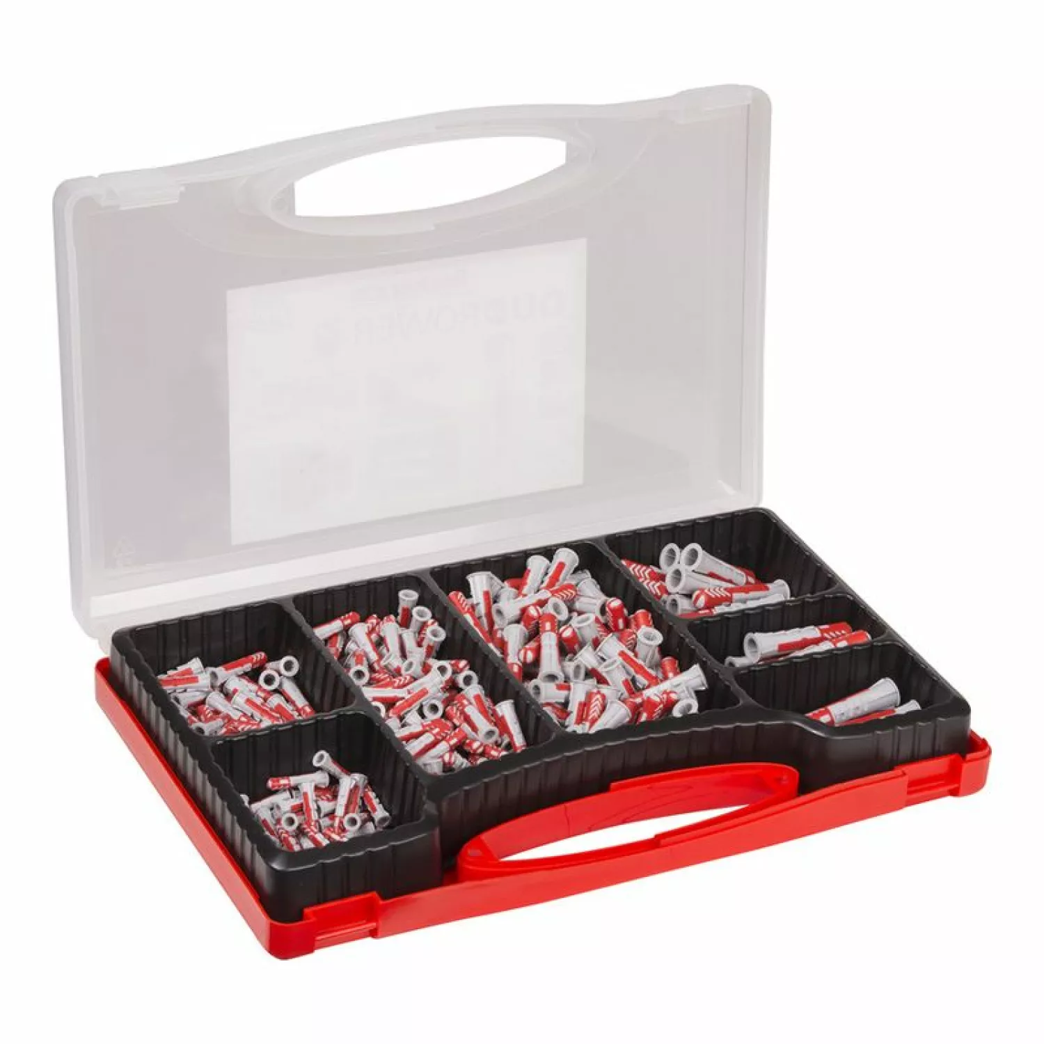 Fischer 535973 280-delige DuoPower Pluggenset in Redbox - Ø5, Ø6, Ø8, Ø10mm