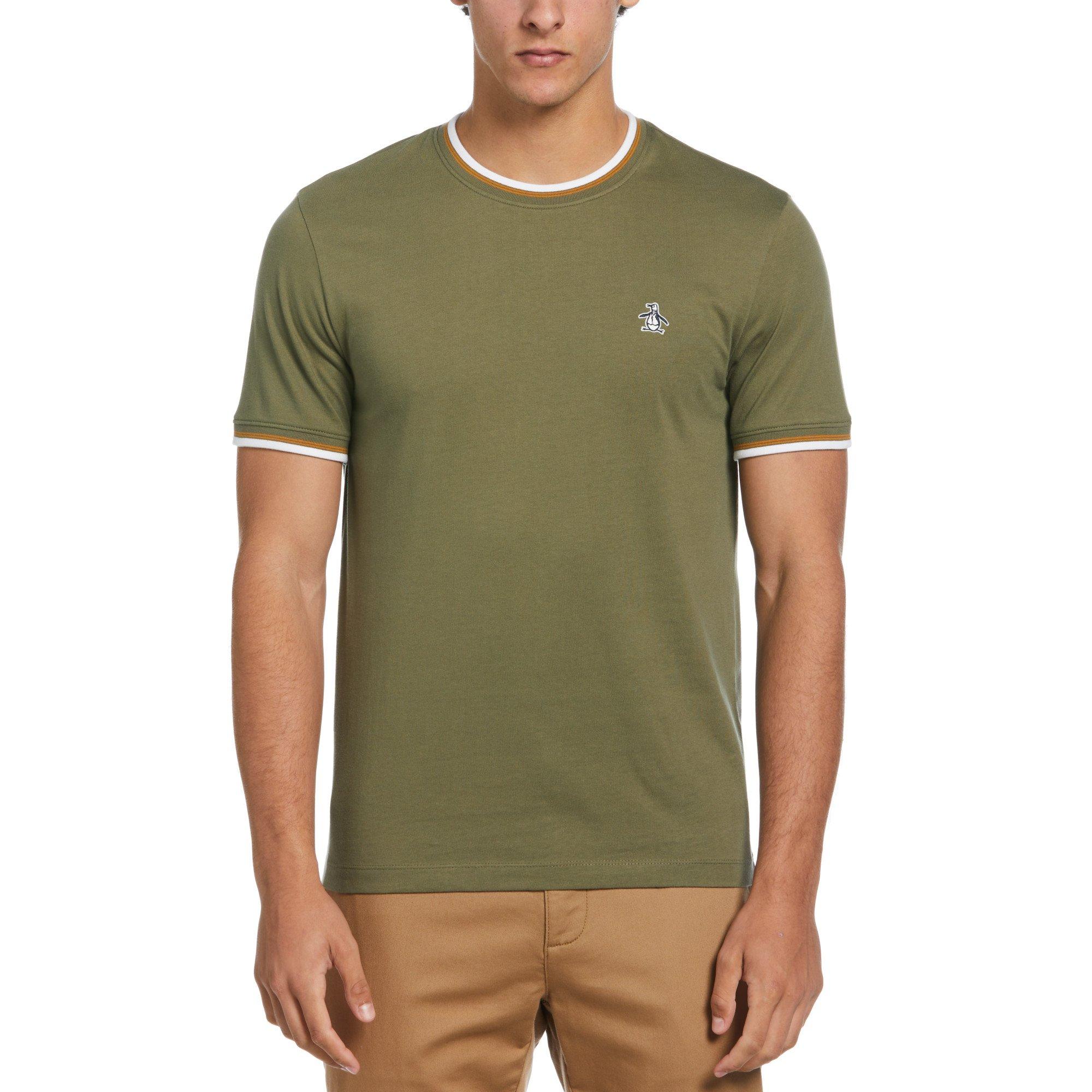 Original Penguin Short Sleeve Tipped T Shirt Mens