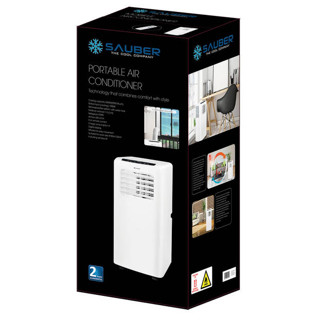 Sauber PAC-125773 Airconditioner 9000BTU - 80m3