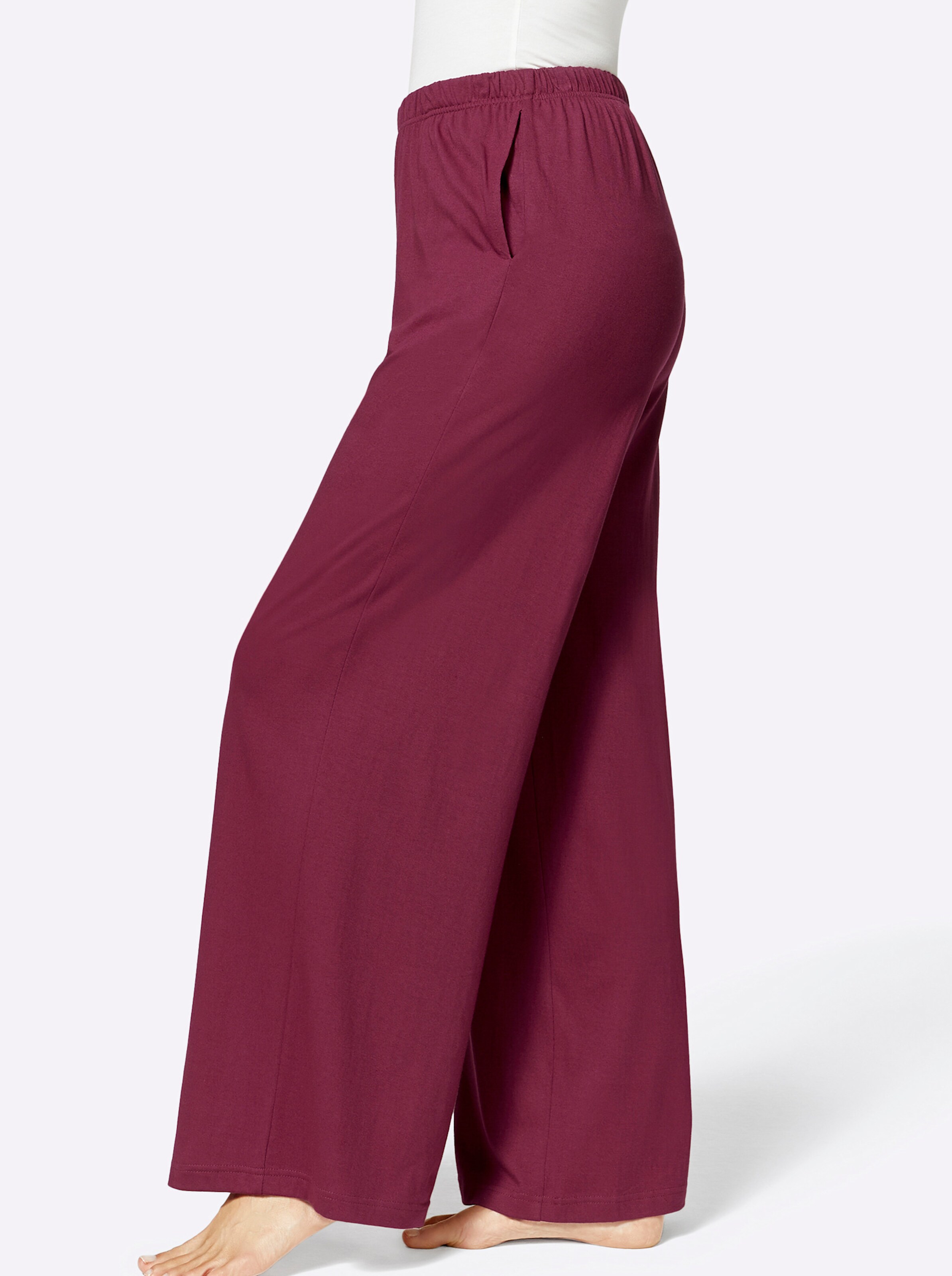 feel good Hosen in marine + bordeaux
