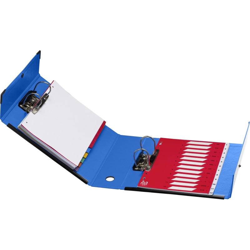Classeur à levier cartonné double mécanisme Arianex A4 maxi - Dos 9 cm couleur