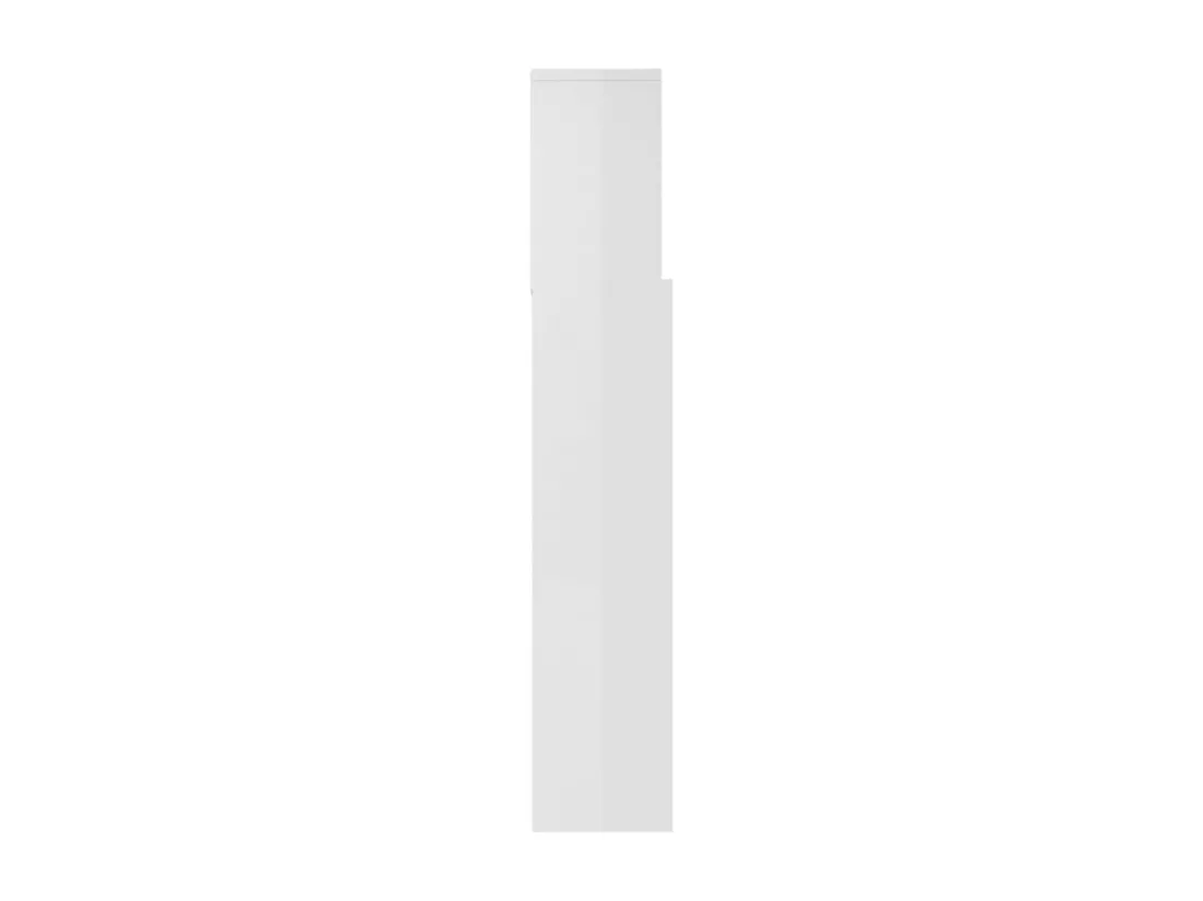 Armoire de tête de lit Blanc brillant 180x19x103,5 cm