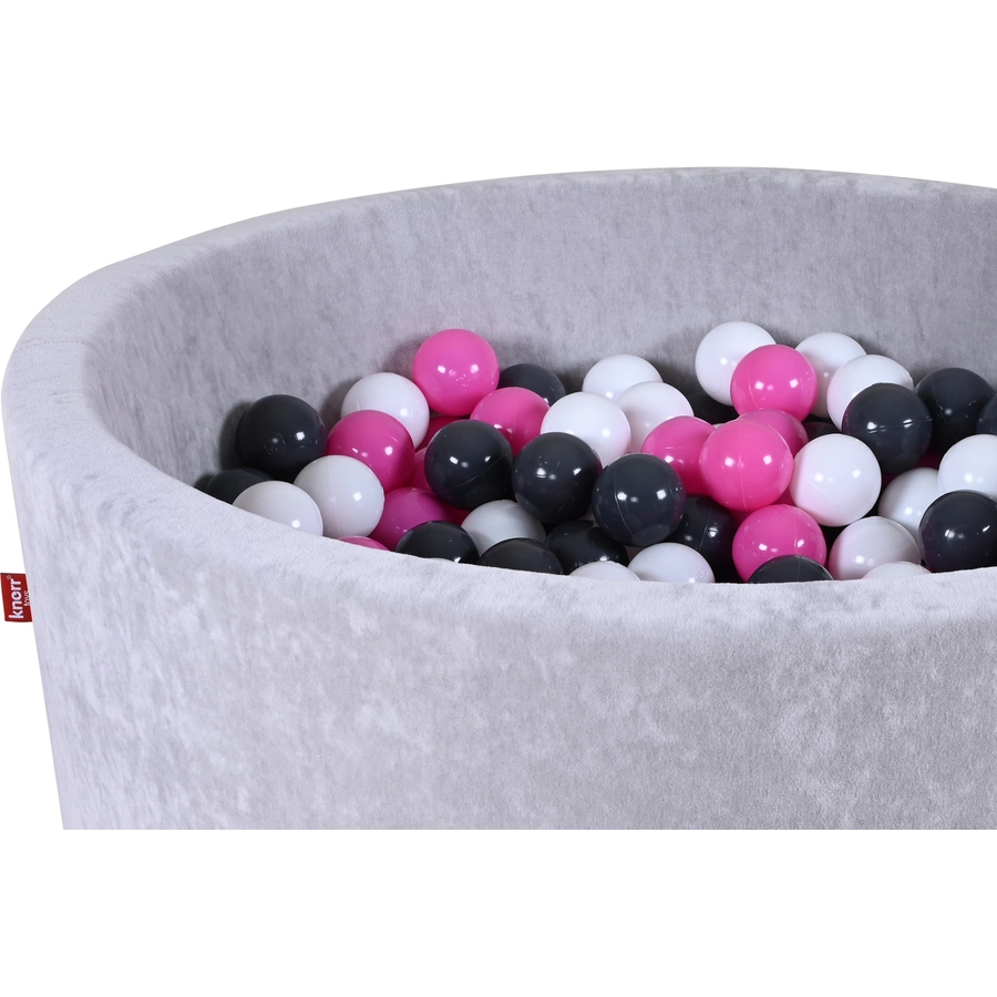 knorr toys® Bällebad soft - Grey - 300 balls cremegreyrose grau