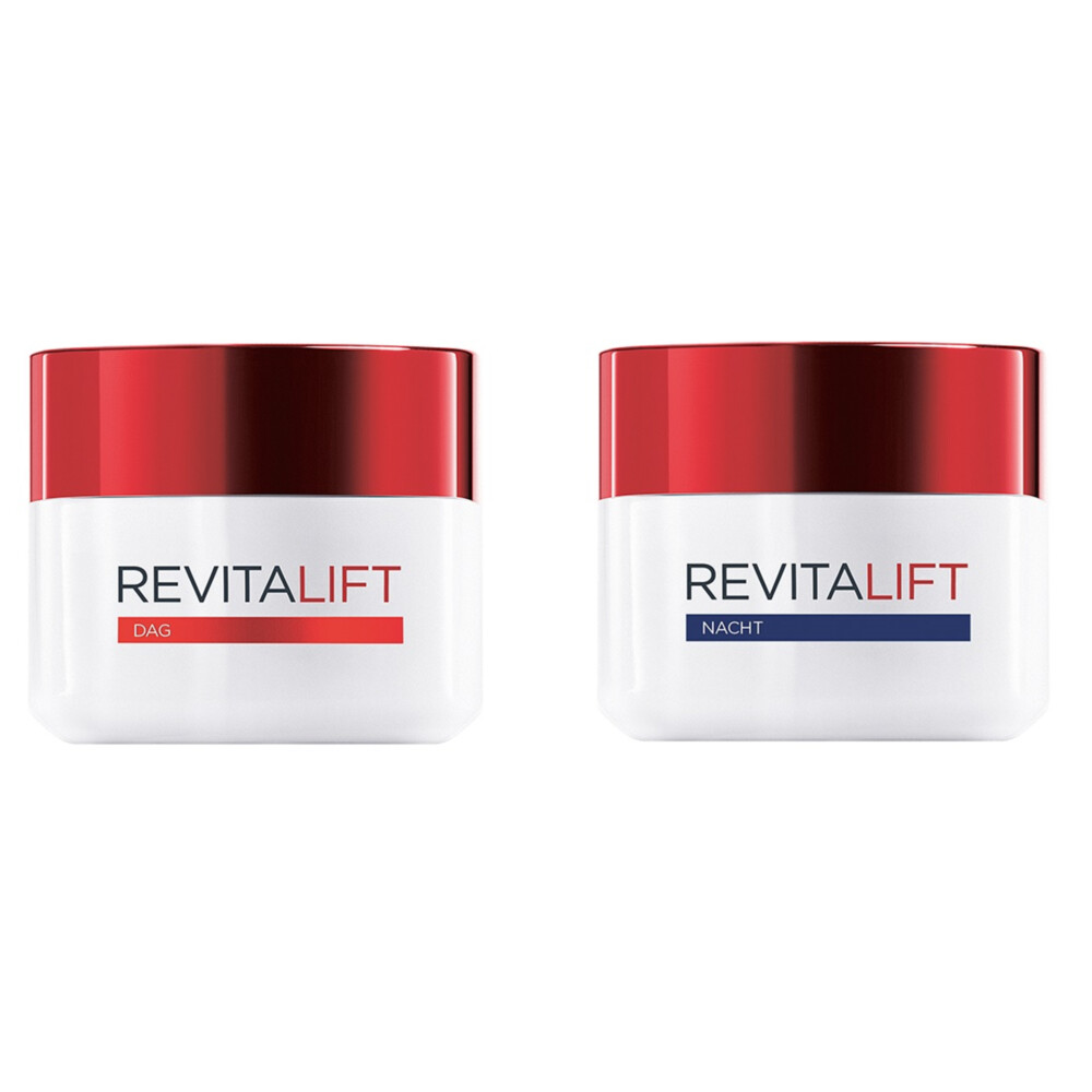 L'Oréal Revitalift - Dagcrème 1x 50 ml & Nachtcrème 1x 50 ml - Pakket