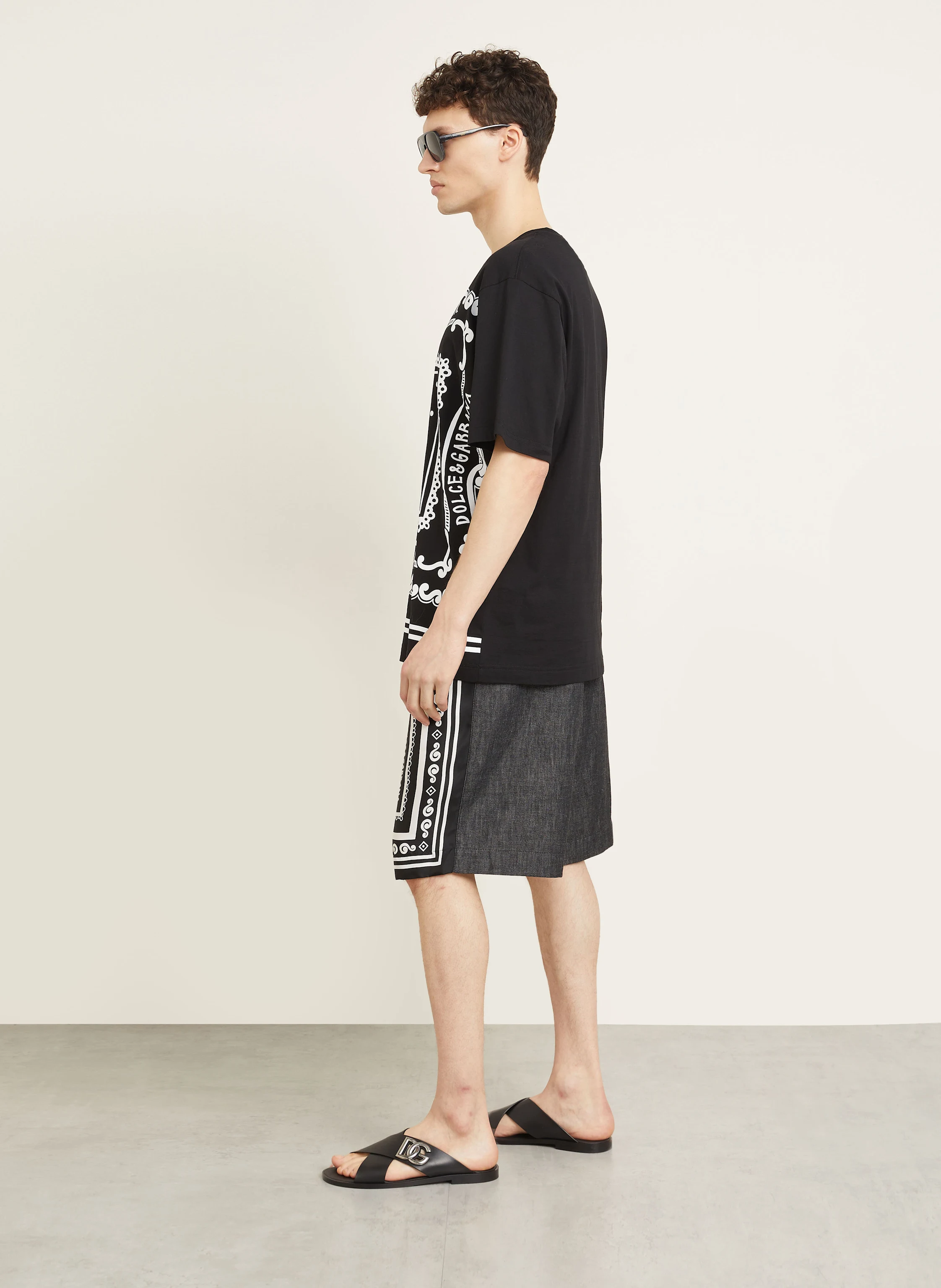 DOLCE & GABBANA Shorts im Materialmix