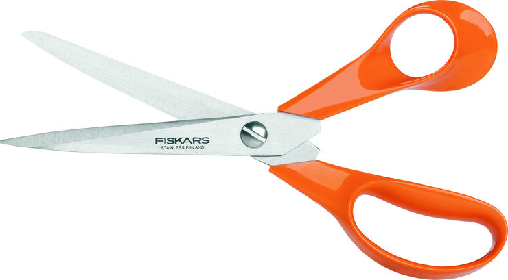 Fiskars Ff universalsaks højre 21 cm. Orange