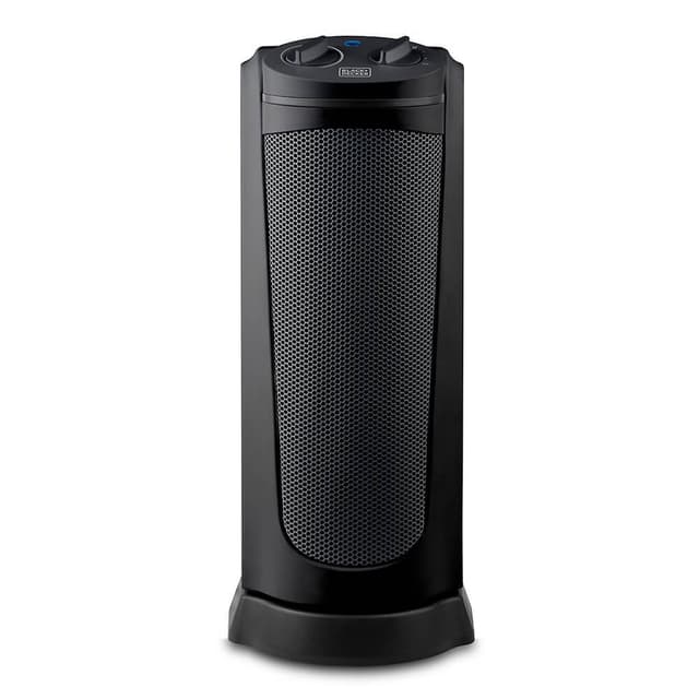 BLACK+DECKER Keramisk Varmeblæser Tårn 2000W Sort