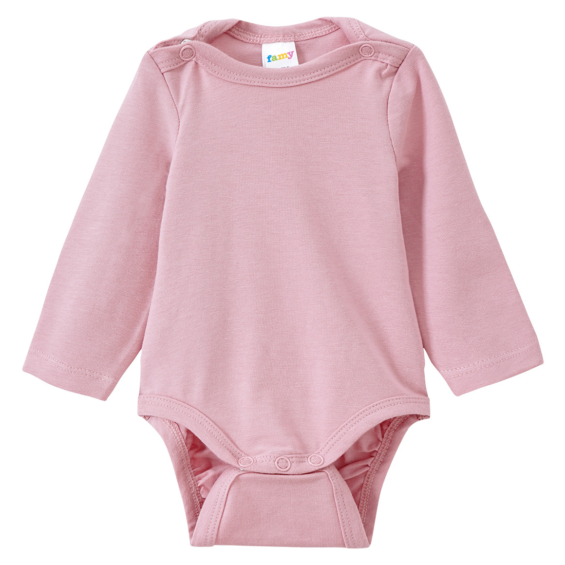 Famy 5 Baby Bodys in verschiedenen Dessins hellblau / rosa / weiss