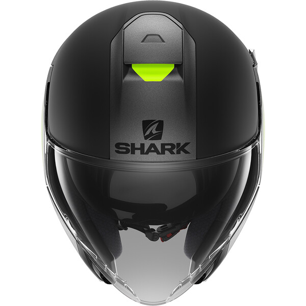 Shark - Casque Citycruiser Karonn Gris Mat / Noir Mat / Jaune