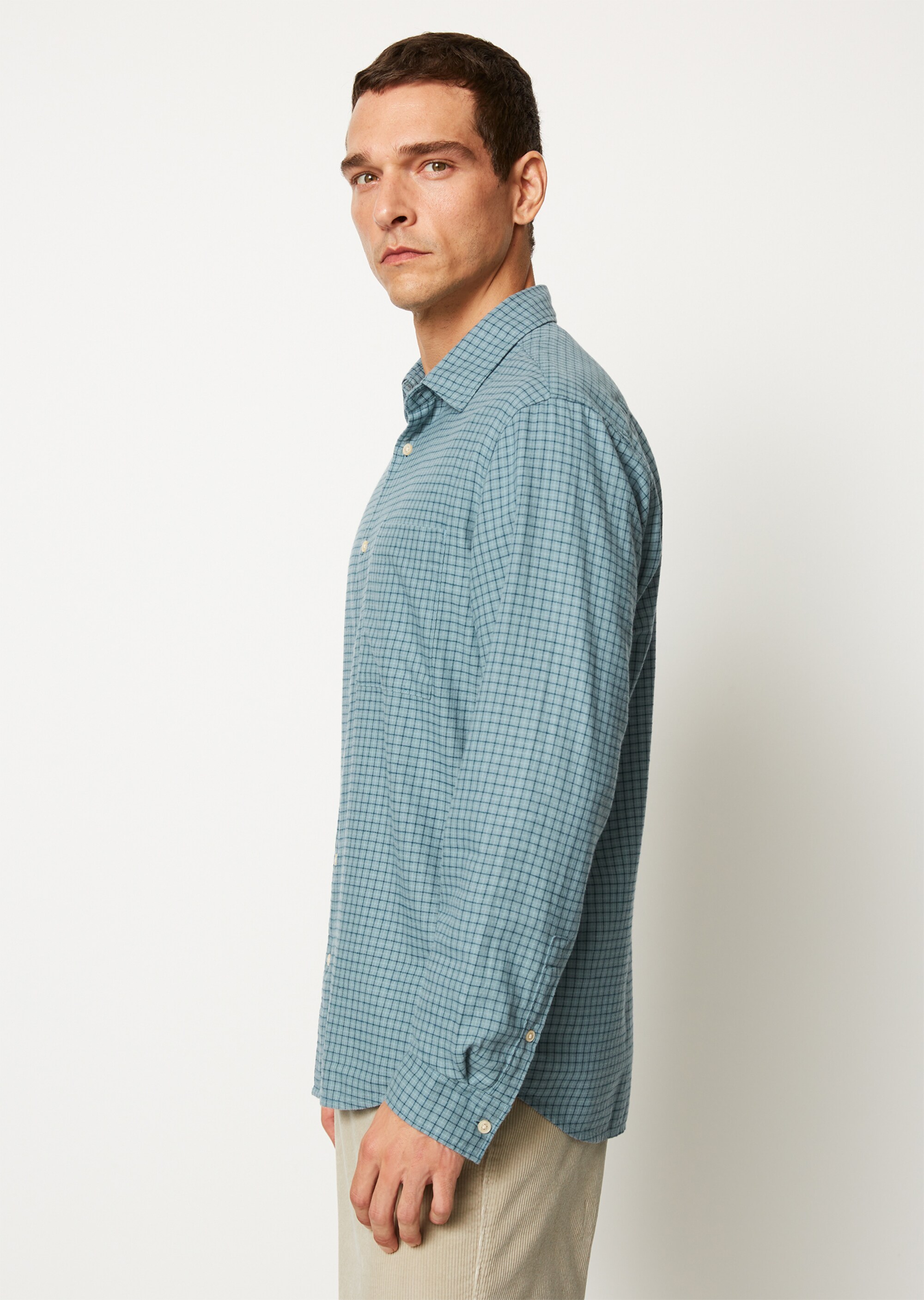 Hemd regular aus leichtem Bio-Baumwoll-Flanell