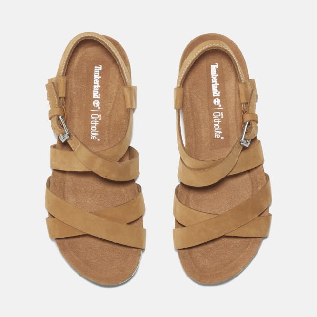 Sandalo a Listini Incrociati Malibu Waves da                Donna in marrone chiaro