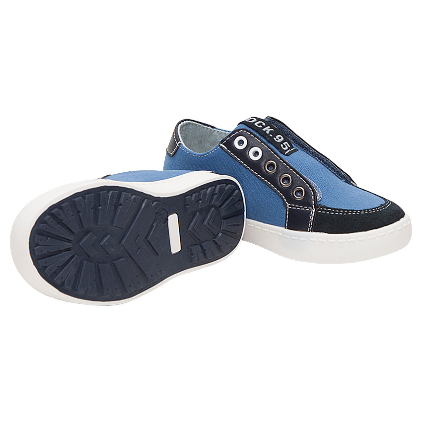 Baskets basses en toile sans lacets