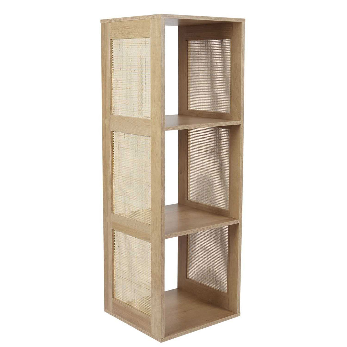 Home Deco Factory Rangement modulable 3 cases Bali marron - 34x99x32 cm