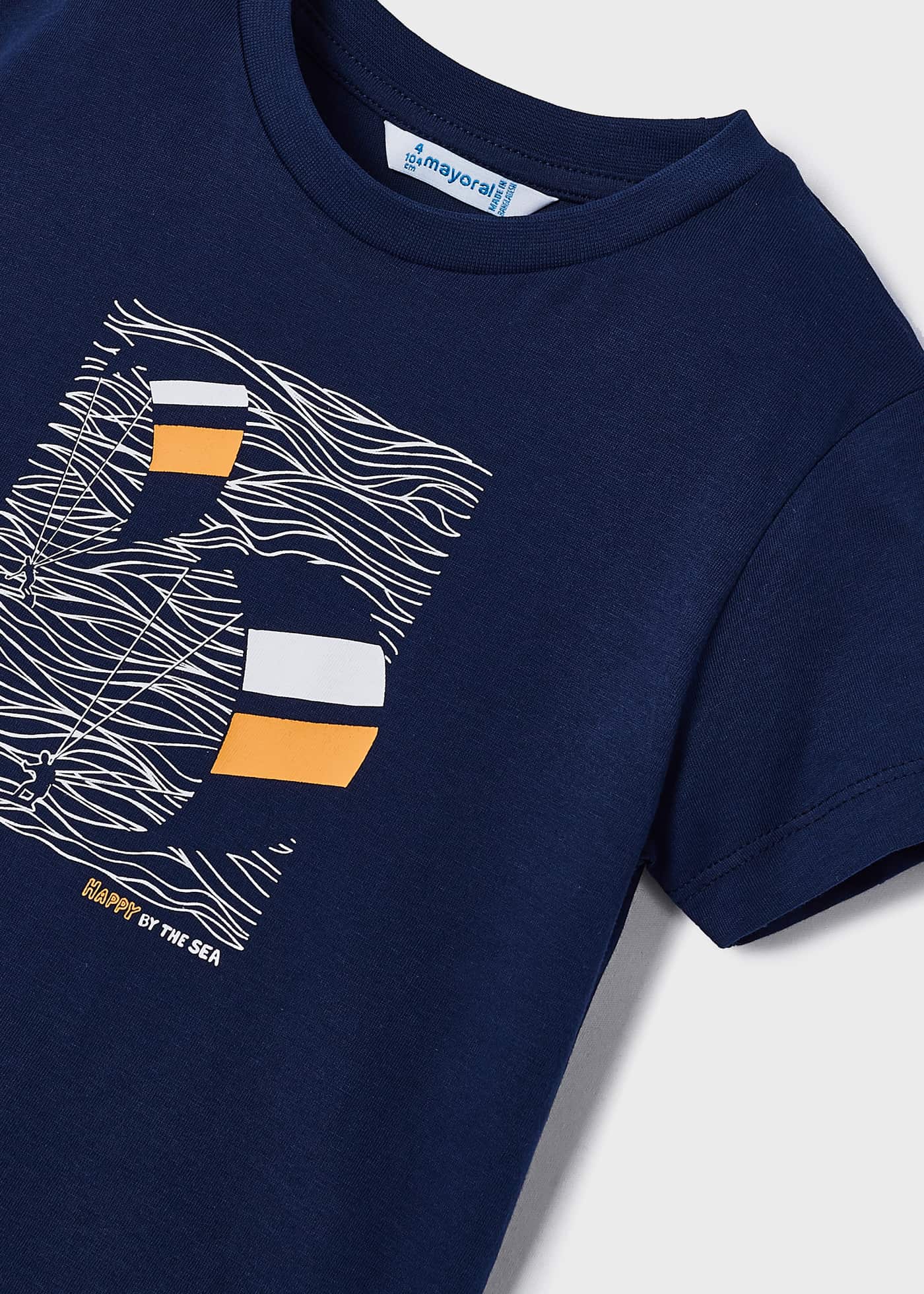 Conjunto de 2 camisetas de algodão sustentável para meninos