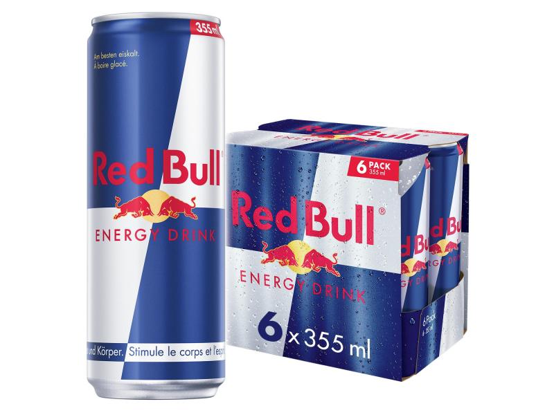 Red Bull Energy Drink 6 x 355 ml Erfrischungsgetränk zur Belebung von Geist und Körper