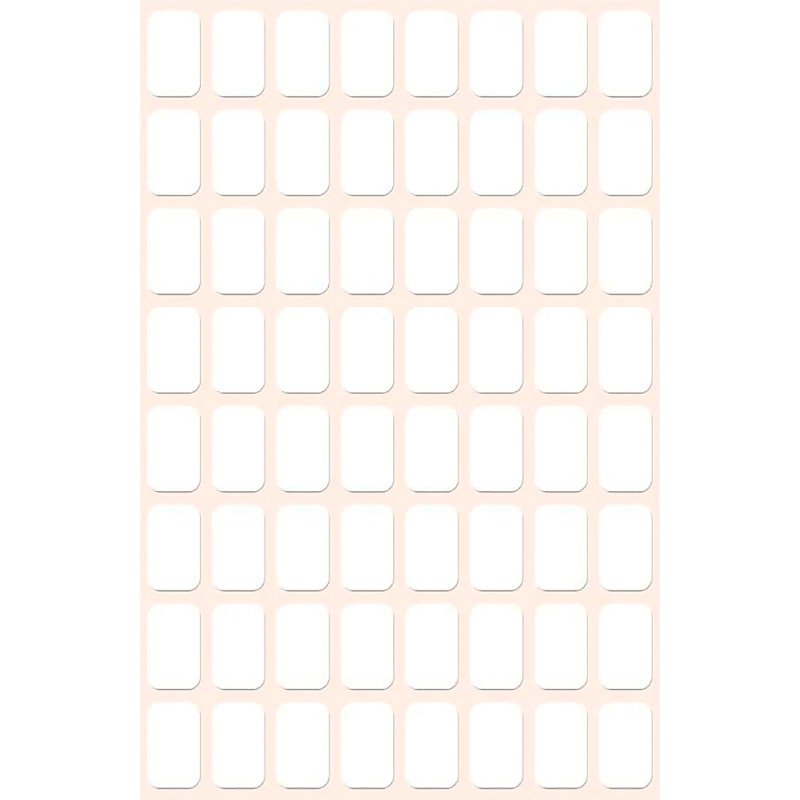 Etiquette multi-usage, 13 x 8 mm, blanc