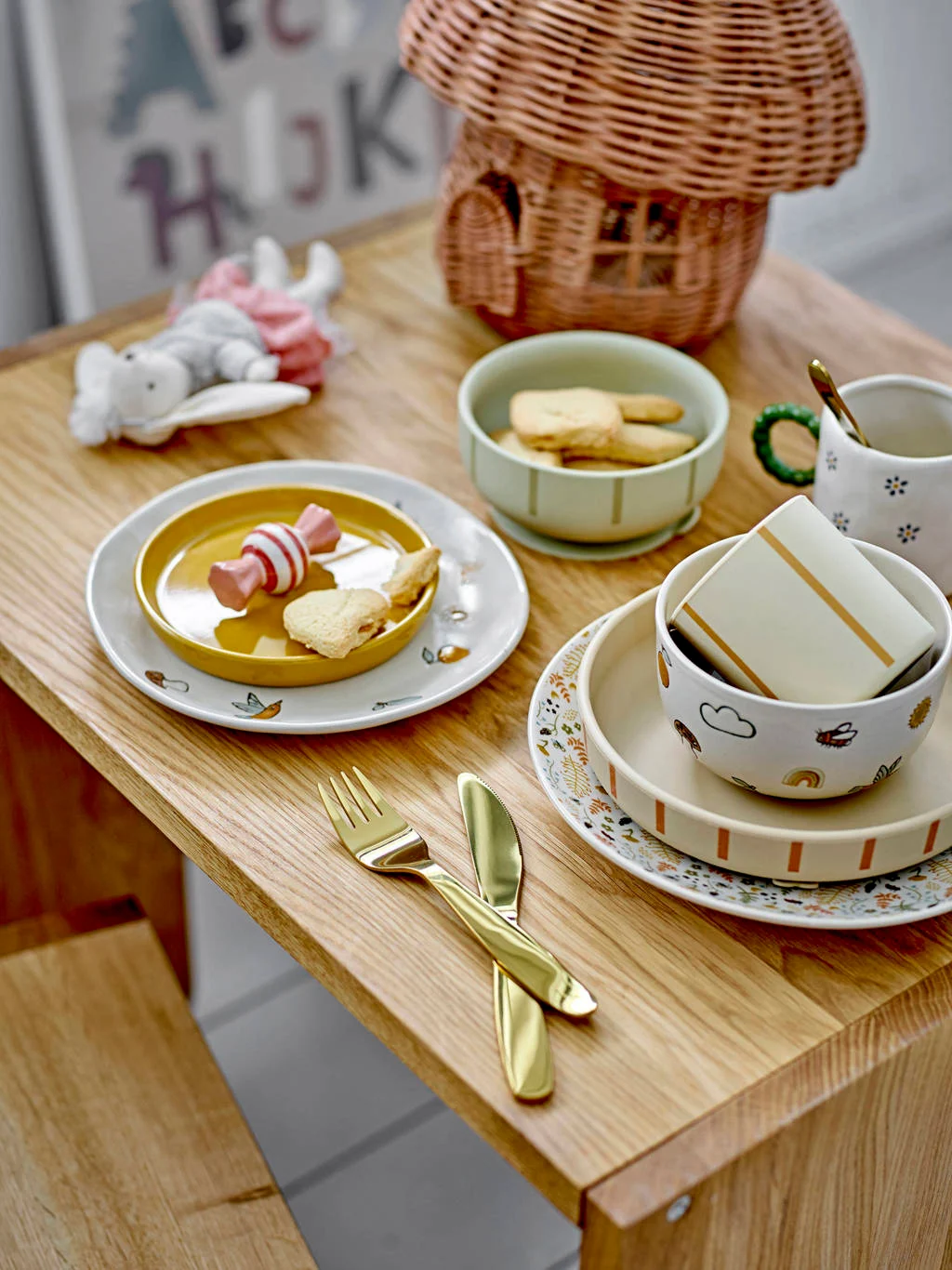 Bloomingville Mini serviesset Agnes (set van 3)