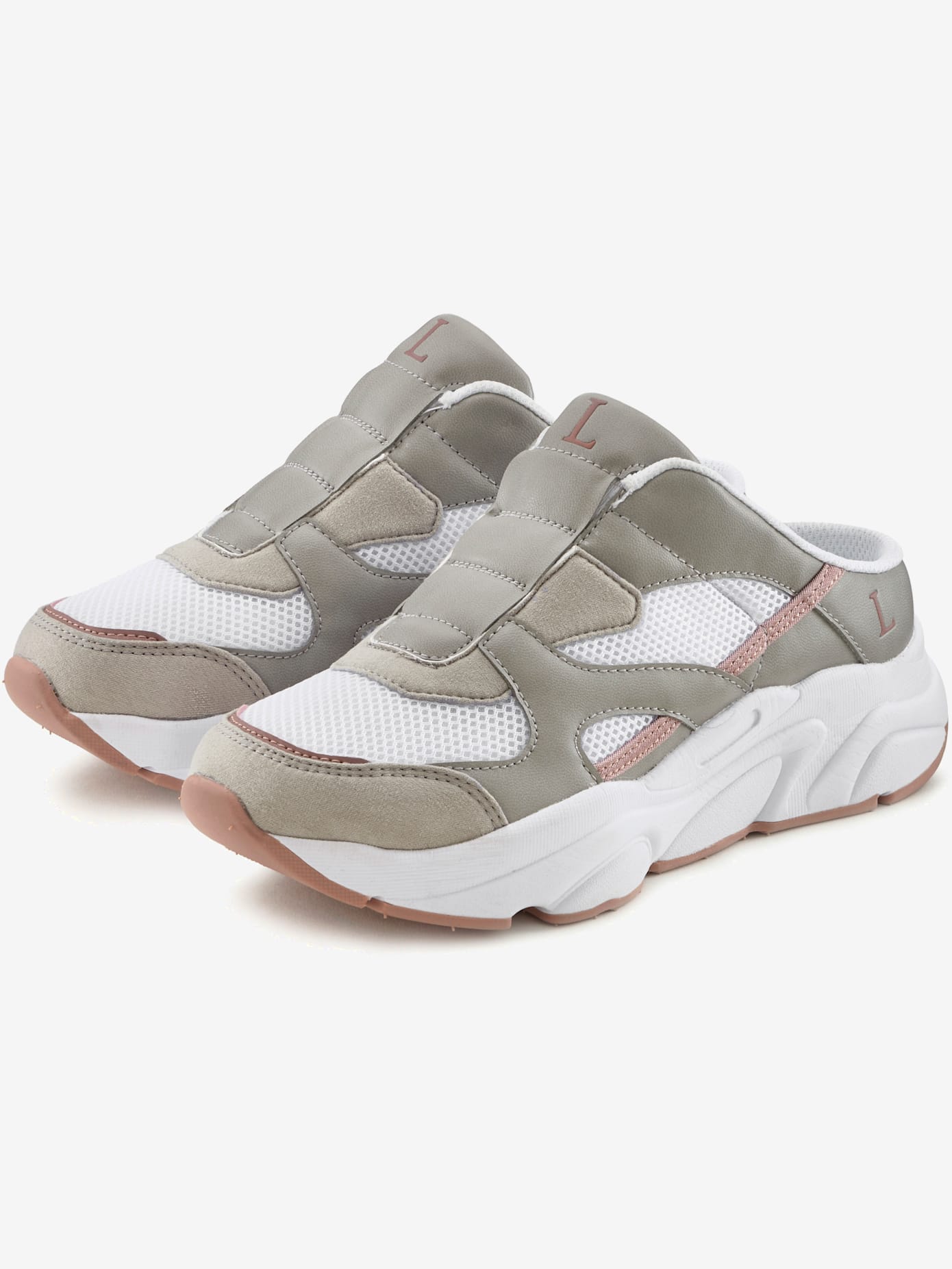 Sneakers slip on semelle chunky tendance et joli mélange de couleurs