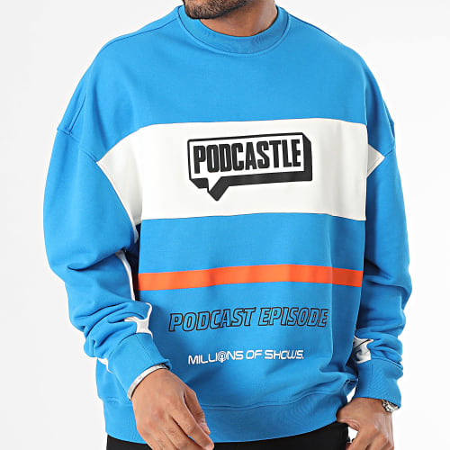 Sweat Crewneck Bleu Clair Blanc