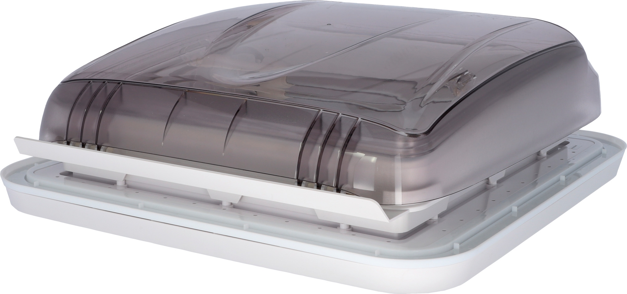 Berger Dachhaube mit Moskitoschutz & Verdunkelungsrollo 40 x 40 cm Transparent