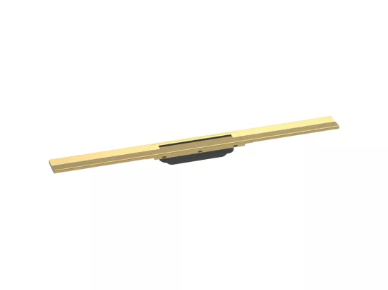 Caniveau de douche découpable 80 cm HANSGROHE RainDrain Flex montage libre aspect doré poli