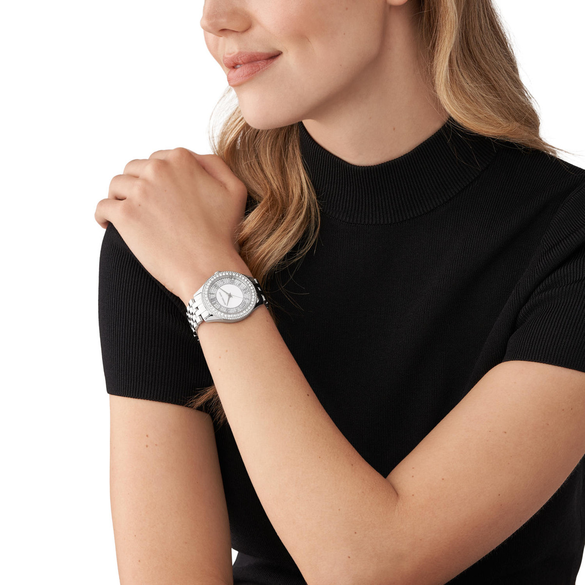 Montre MICHAEL KORS Harlowe femme bracelet acier inoxydable argent