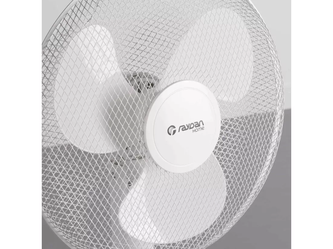 Ventilateur Sur Pied Ø40cm 40W 3 Vitesses Blanc Confort Blanc Thinia Home