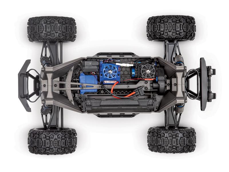 Traxxas Monster Truck WideMaxx Rock`n Roll ARTR 1:10 Verbreiterte Version des 4WD Brushless Truck «Maxx»
