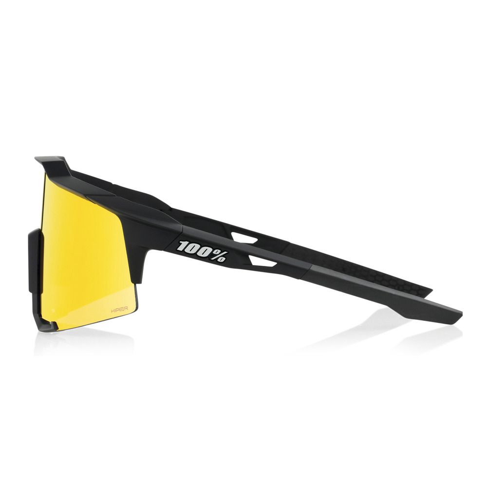 100 percent SPEEDCRAFT - Lunettes de soleil soft tact black/hiper red multilayer mir