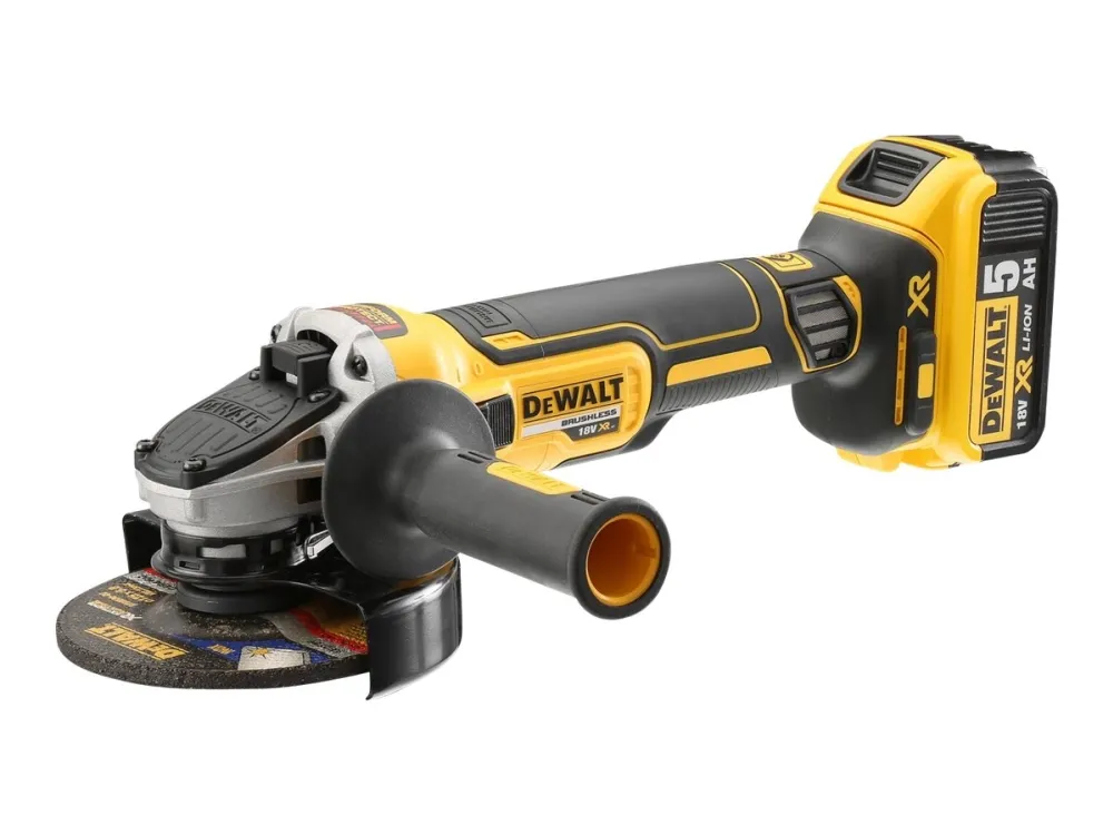 DeWALT XR DCG405P2 - Vinkelkværn - ledningfri - 125 mm - 2 batterier - 18 V