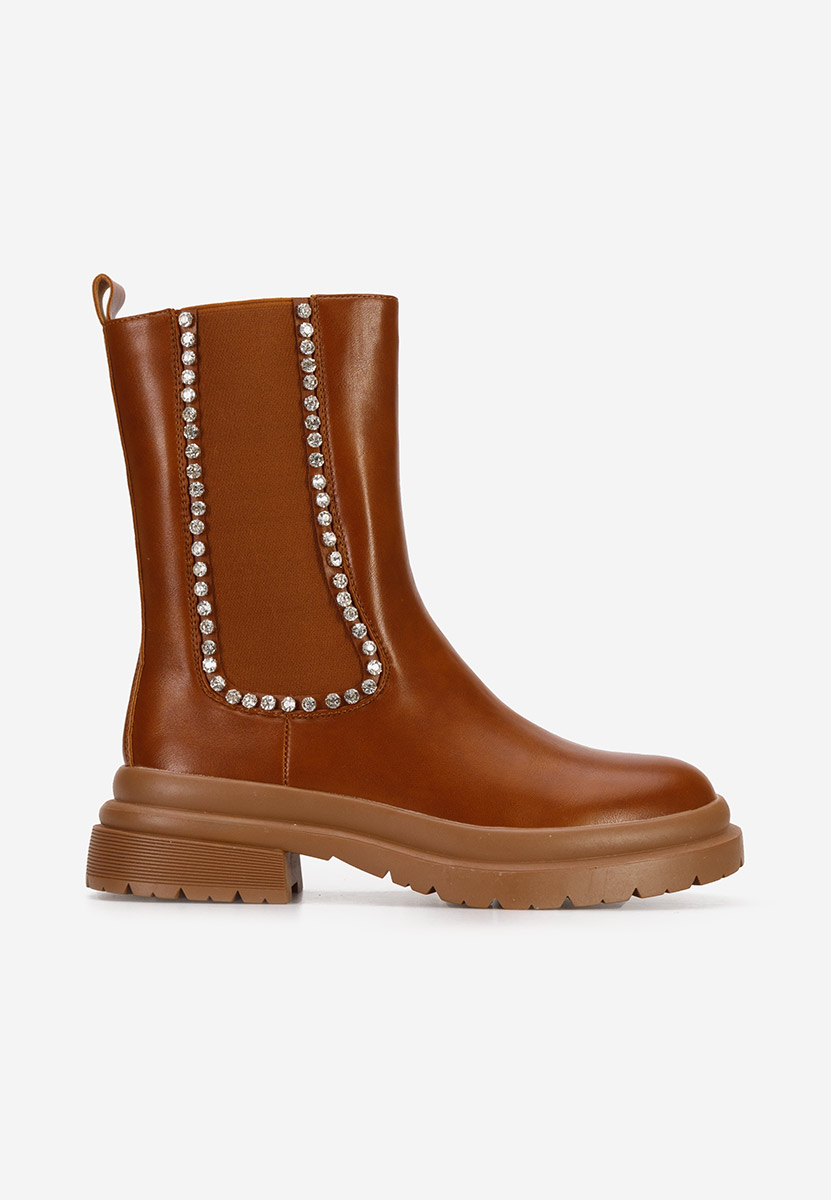 Bottines chelsea femme chameau Nebula