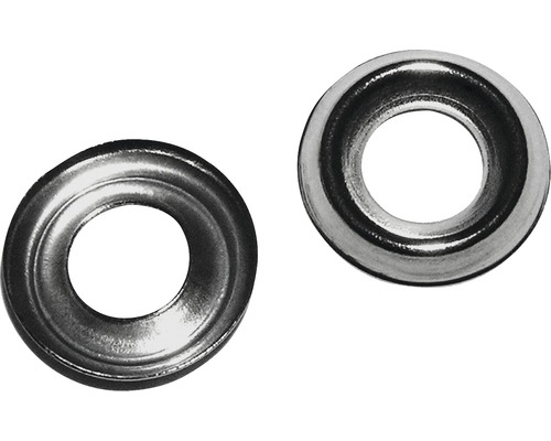 Decoratieve schijf 5x11 mm vernikkeld messing, 50 stuks